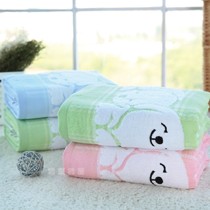 洁丽雅多种颜色纱布浴巾,可爱卡通宝宝纯棉浴巾成人浴巾货号8780