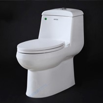 中宇WJY60005地排水连体式坐便器,喷射虹吸式静音抽水马桶