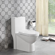 雪莱罗丹M182陶瓷地排水坐便器,缓降盖板超漩式马桶