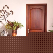 美通古朴欧式实木室内门,红胡桃纹烤漆卧室门,型号: ID-2S-R