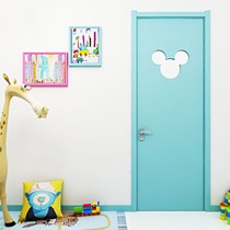 2020环保E1级烤漆门,米老鼠卡通门XY006型号,儿童静音彩色木门