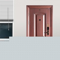 金凯德KKD-374防盗门,智能指纹C级锁芯进户门,转印技术防盗门