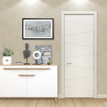 展志天华实木色长方形室内门,复合实木免漆隔音门,平开式防潮家庭门