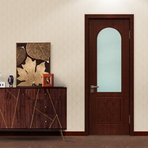 展志天华实木色长方形室内门,实木复合免漆隔音门,型号:WL-1059B