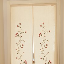 香芋谷色牌绣花门帘,A163式田园风半挂帘,超精致单面刺绣工艺