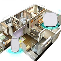 远距离无线老人呼叫机,牧锐门铃MR-M066,智能门铃无辐射