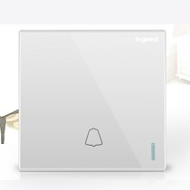 legrand/罗格朗智能触摸感应门铃开关,墙壁电源型门铃按钮,型号: K8/31BPBE