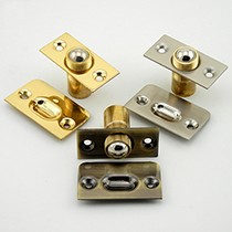 邦尚拉丝金隐形静音门顶珠,卧室门纯铜四孔弹簧碰珠,型号:BS5239