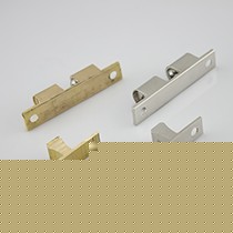 利逸金银色反弹卡式门柜碰珠,纯铜电镀4孔不消磁门扣,型号:LY-1908