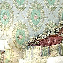 陛尚坊品牌柔美田园风格壁纸,精致雕花无纺布墙纸,天然环保,唯美细腻,型号10026