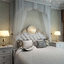 郁金香浮雕面层工艺织物墙纸,天丝纱线欧式背景墙壁纸,型号9003