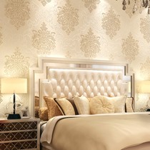 洛可可鎏金印花壁纸,天然植物纤维墙纸,环保无纺布壁纸型号: AB33201