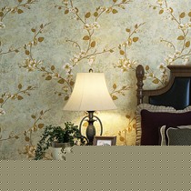 米冠环保无纺布壁纸,田园印花壁纸,珠光植绒背景墙纸型号: 2004