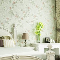 纸爱生活无纺布环保田园壁纸,MH109客厅背景墙小花非自粘墙纸