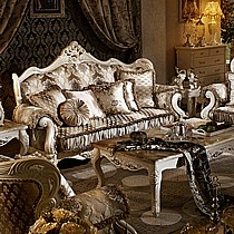 高档欧式布艺沙发,大户型别墅沙发组合,实木雕花EAMIKA/意米卡美式沙发,进口橡木沙发E222