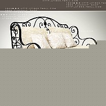 铁艺沙发,地中海铁艺沙发,美式风格三人沙发,铁艺布艺结合沙发1869型号SF-023