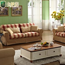 卡伊莲地中海布艺沙发,935型号小家居温馨必备品,条纹元素