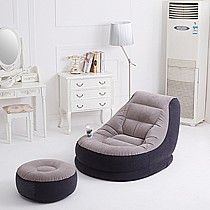 家用充气沙发,单人Intex沙发,懒人便携充气沙发,植绒充气单人位型号68564