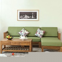 原始原素实木沙发,J-SF系列沙发组合,榫卯工艺框架式拐角沙发
