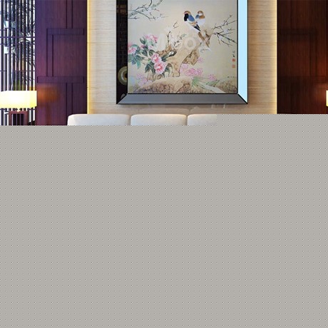 光明家具现代中式实木沙发组合,转角布艺沙发带贵妃位,型号: WX6-38860