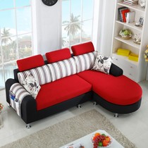 易达彼思布艺实木沙发,桦木转角沙发,客厅L形小户型沙发型号: SF108