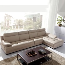 陆虎家具L形转角沙发,榉木沙发组合,真皮沙发组合型号: LH819A