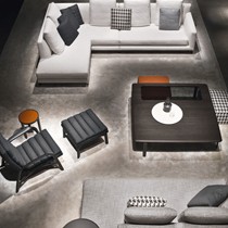 千健三人位布艺沙发,高回弹羽绒沙发,小户型转角沙发组合