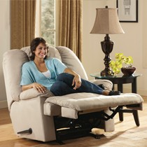 Ashley爱室丽布艺单人功能沙发,简约懒人影院沙发,型号: U8760