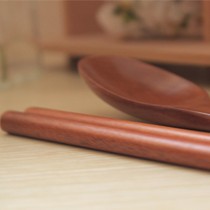 艺麟品牌荷木便携式勺筷,韩式环保旅行餐具精致美观,货号M-04