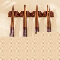 双枪创意烤漆5双筷子套装,竹制工艺礼品筷,货号: KA22203