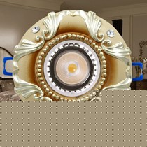 港鹏欧式树脂LED餐厅灯,雕花镶钻做旧天花灯,型号46990001