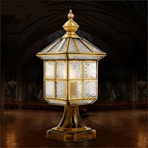 月影凯顿古典庭院灯,高品质全铜落地灯,防水防锈室外灯ZA-1