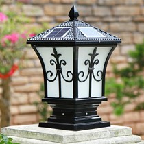 朗吉蒂太阳能柱头灯,YD-X078户外围墙灯,免布线防水别墅庭院灯