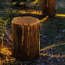 米罗兰创意树桩落地灯,室外公园景观灯,C3057树脂装饰灯