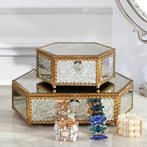 邸高YS7024MY水渍复古工艺首饰盒,欧式创意饰品盒,梳妆台摆件
