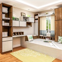 客来福榻榻米书房定制,全屋定制书房家具,多功能书房卧室储物柜定做