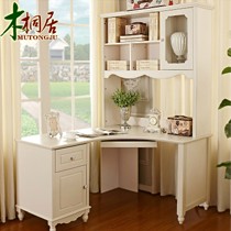 木桐居象牙白独特创意转角书柜,一柜多用完美造型,型号: SG801