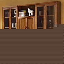 林氏木业,现代简约风中式书柜,个性大容量实木组合柜,型号: 8832