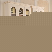 优恋家欧式组合象牙白书柜,精美雕花储物收纳三门两门书架,货号YS05