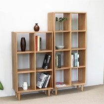 维莎原木日式简约书架,白橡木家用书柜,高品质环保置物架w0611