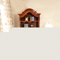 雅居格实木书架,美式雕花置物架,奢华5层单门书架型号: F96406