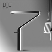 360°可旋转全铜镀铬水龙头,POP卫浴冷热水厨房洗菜盆龙头,K8118单把单孔