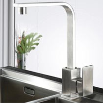 乐唯L8013不锈钢厨房冷热水龙头,360度旋转无铅环保厨房龙头