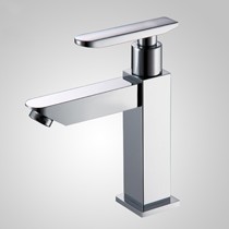 单冷丁茄台盆龙头抛光镀铬,耐磨损黄铜时尚龙头,陶瓷阀芯龙头DG-4033