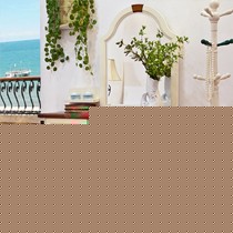 伯天禾B-ZT001系列实木梳妆柜组合,地中海楸木白色梳妆台