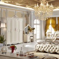 康诺威欧式奢华梳妆台,独特皇冠造型多功能储物梳妆柜,货号K952