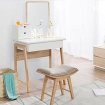 联邦F15801BA妆台连镜,北欧宜家实木化妆桌,木质烤漆梳妆台
