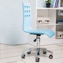 多喜爱儿童书房电脑椅,YC038-2-1板式金属混搭学生带滚轮书桌椅