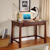 好战友桦木实木方正书桌,简易带抽屉电脑桌写字台,型号HZYK-0025