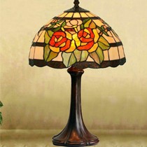 蒂凡尼地中海台灯创意浪漫,手工玻璃锡焊装饰台灯, 型号: TJ2059